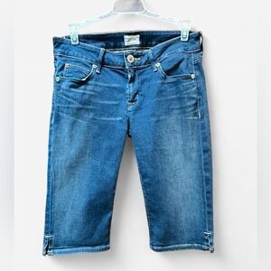 Hudson Jeans Blue Denim Knee Shorts